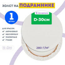 Без бренда «Холст Две картинки круглый 30 см на подрамнике» в Череповце в интернет-магазине  Без бренда «Холст Две картинки круглый 30 см на подрамнике» в Череповце