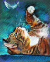 Без бренда «Котенок играет пером» в Череповце в интернет-магазине  Без бренда «Котенок играет пером» в Череповце