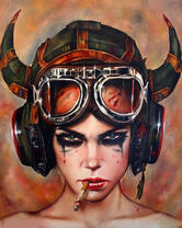 Без бренда «Девушка в шлеме с сигаретой» в Череповце