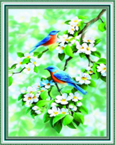 Без бренда «Две птички на цветущей яблоне» в Череповце в интернет-магазине  Без бренда «Две птички на цветущей яблоне» в Череповце