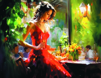 Без бренда «Милая девушка с бокалом шампанского» в Череповце