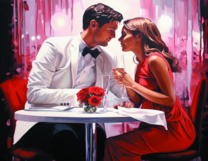 Без бренда «Пара на свидании в ресторане» в Череповце в интернет-магазине  Без бренда «Пара на свидании в ресторане» в Череповце