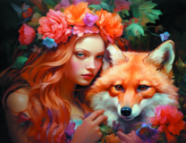 Без бренда «Рыжая девушка и рыжая лисица» в Череповце в интернет-магазине  Без бренда «Рыжая девушка и рыжая лисица» в Череповце