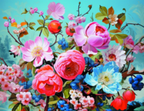 Без бренда «Пионы и другие цветы» в Череповце в интернет-магазине  Без бренда «Пионы и другие цветы» в Череповце