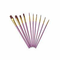 Без бренда «Кисти для рисования набор (10 шт) сиреневые» в Череповце в интернет-магазине Без бренда «Кисти для рисования набор (10 шт) сиреневые» в Череповце