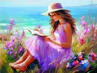 Без бренда «Девочка читает на берегу» в Череповце в интернет-магазине  Без бренда «Девочка читает на берегу» в Череповце