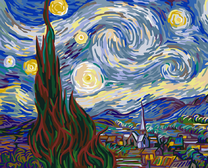 ВАН ГОГ. Звёздная ночь